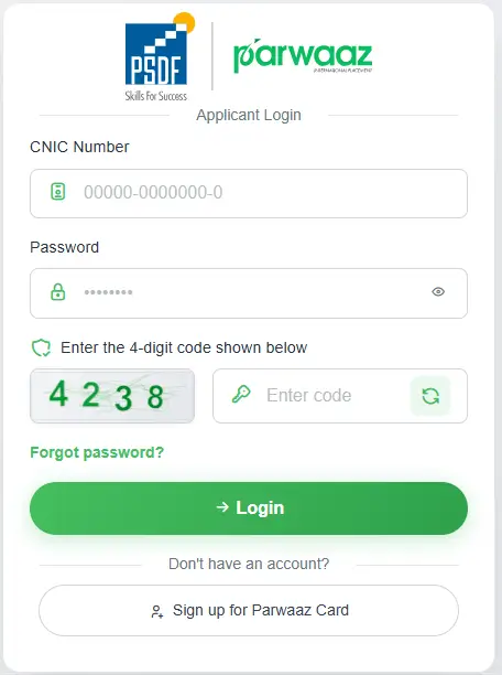 Parwaz Card Official Portal Login 2026 Step-by-Step Guide