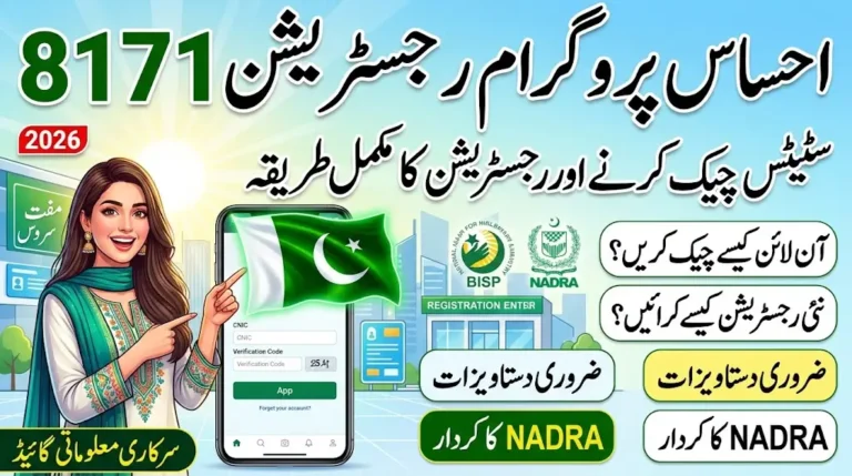 Ehsaas Program Registration 8171 NADRA – Easy Guide (2026)